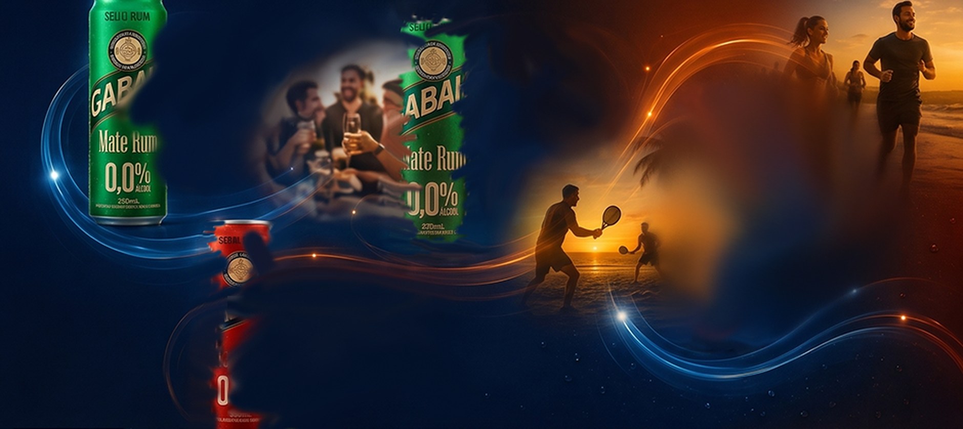Linha Gabah! — Mate Rum, Spritz e Negroni, 0,0% álcool